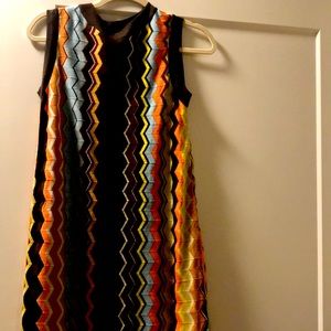 Missoni Sleeveless Chevron Sweater Dress